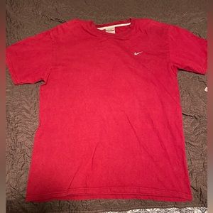 Y2K Nike Check T shirt Maroon Size XL Mens